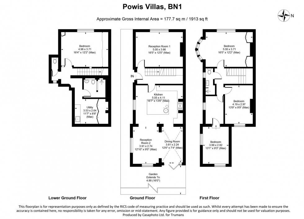 Floorplan for Powis Villas, Brighton