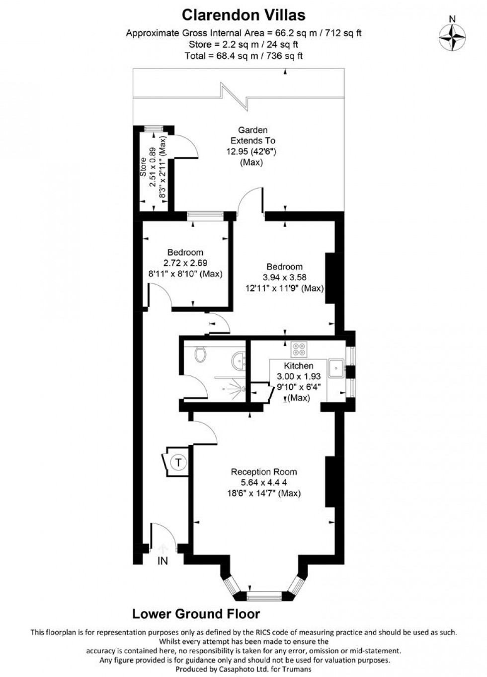 Floorplan for Clarendon Villas, Hove