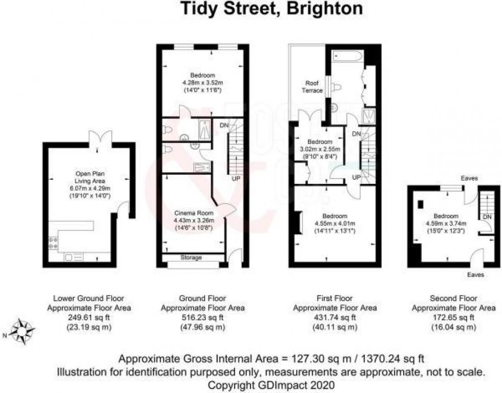 Floorplan for Tidy Street, Brighton