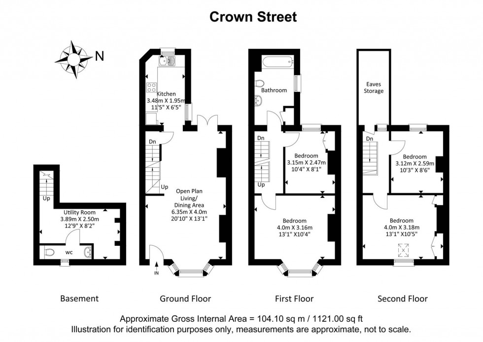 Floorplan for Crown Street, Brighton