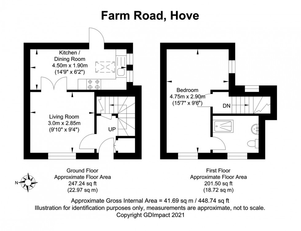 Floorplan for Farm Road, Hove