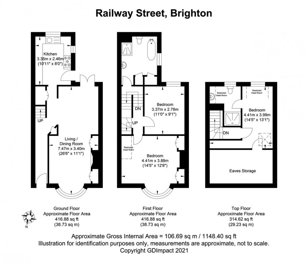 Floorplan for Railway Street, Brighton