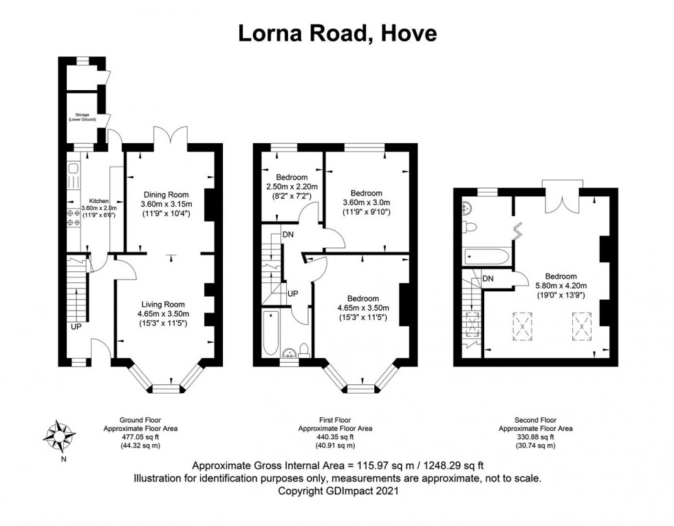 Floorplan for Lorna Road, Hove