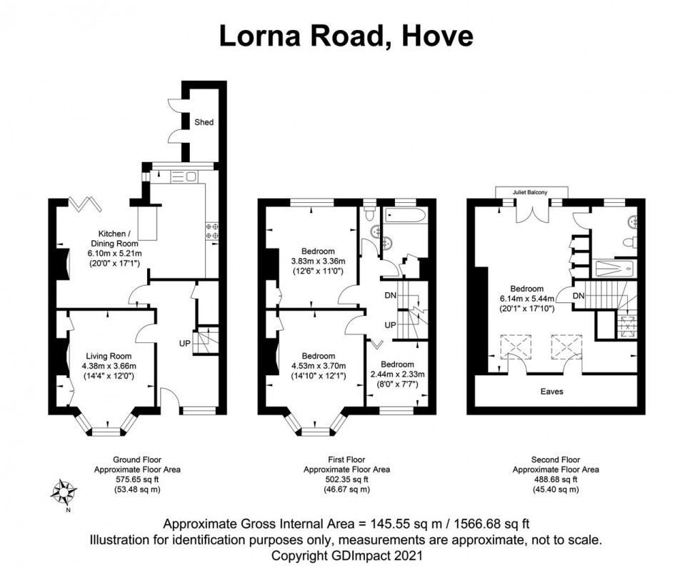 Floorplan for Lorna Road, Hove