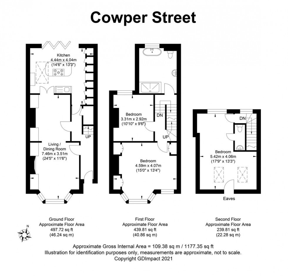 Floorplan for Cowper Street, Hove