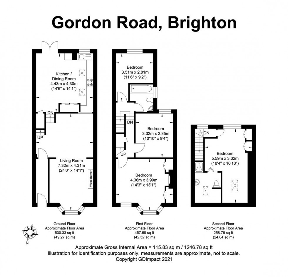 Floorplan for Gordon Road, Brighton