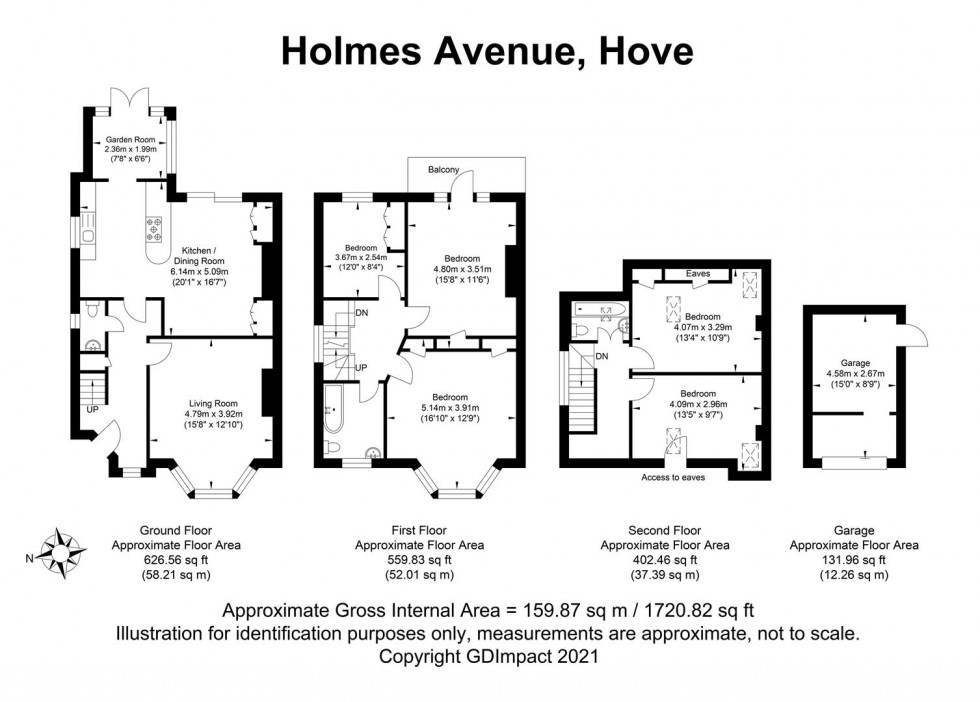 Floorplan for Holmes Avenue, Hove