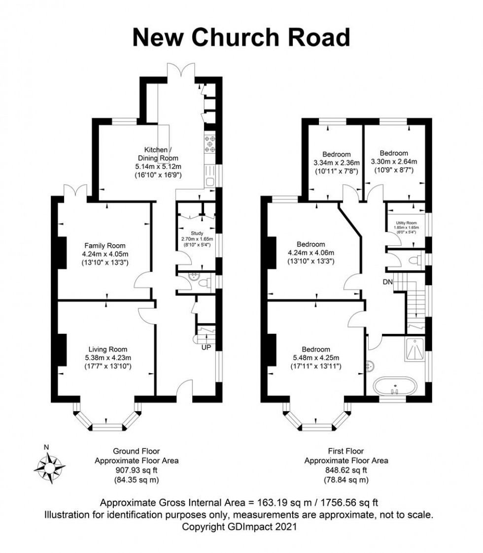 Floorplan for New Church Road, Hove