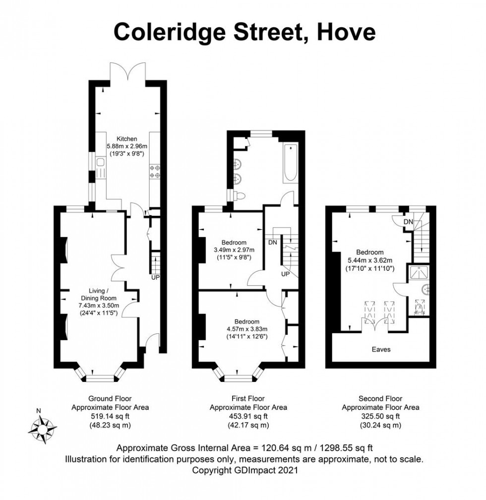 Floorplan for Coleridge Street, Hove
