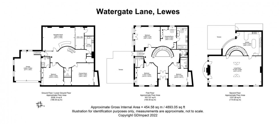 Floorplan for Watergate Lane, Lewes
