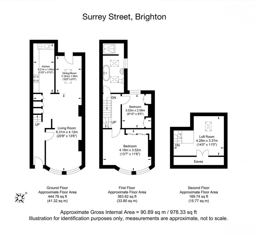 Floorplan for Surrey Street, Brighton