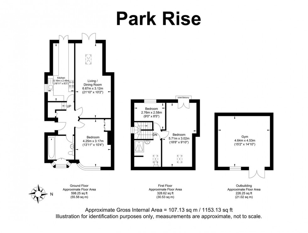 Floorplan for Park Rise, Hove