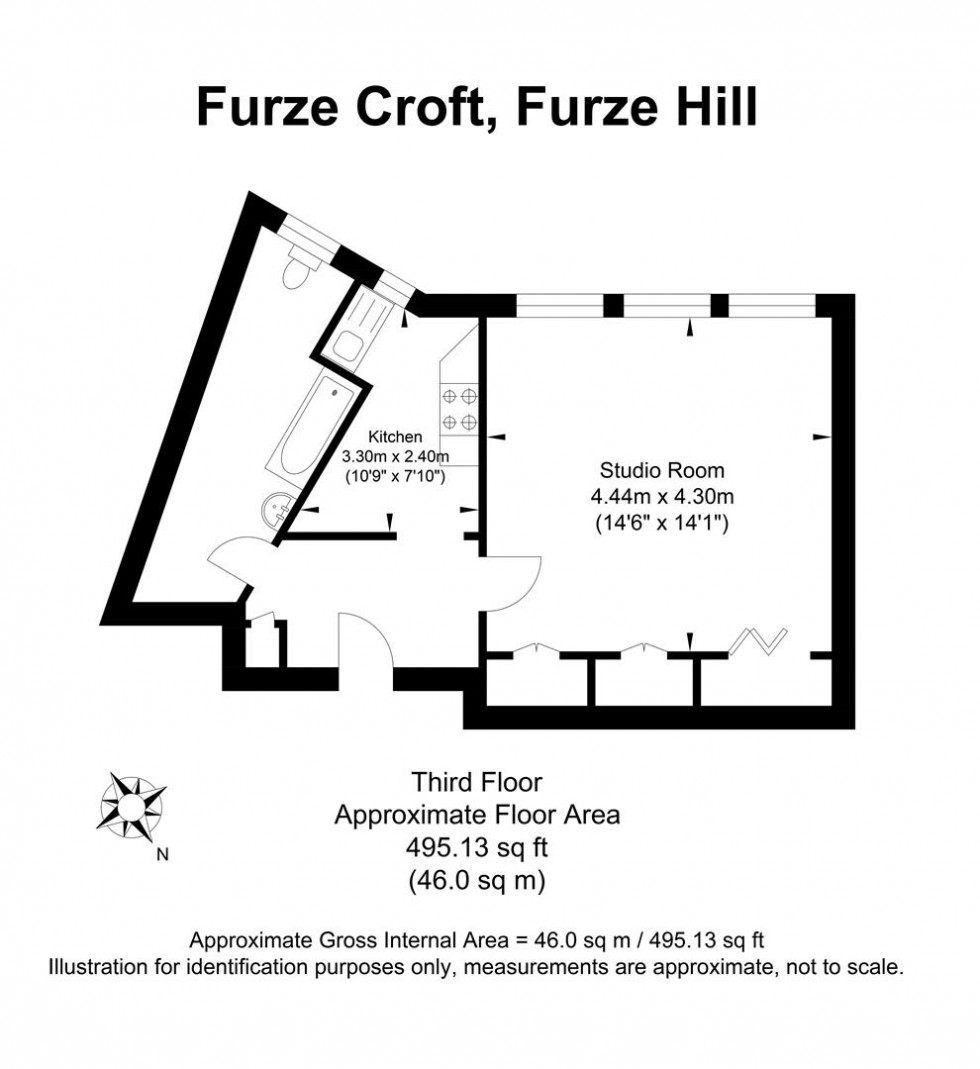 Floorplan for Furze Hill, Hove