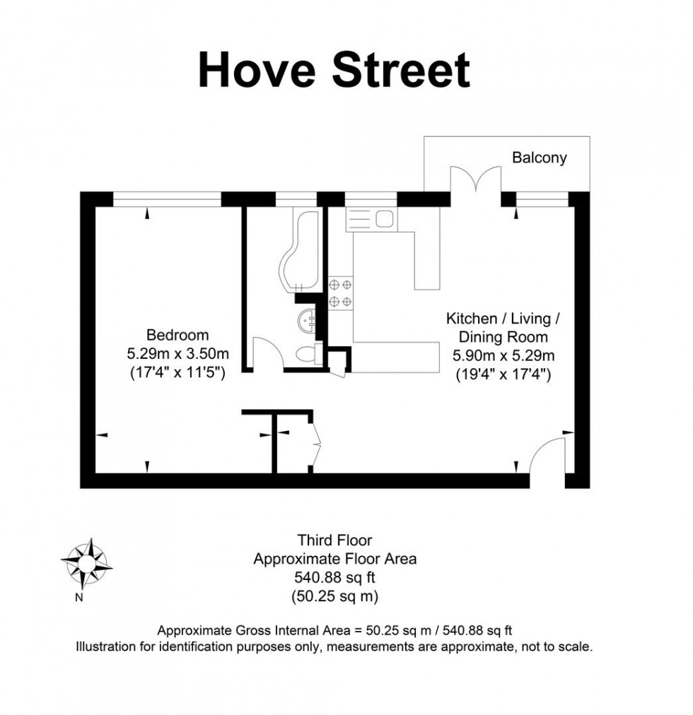 Floorplan for Hove Street, Hove